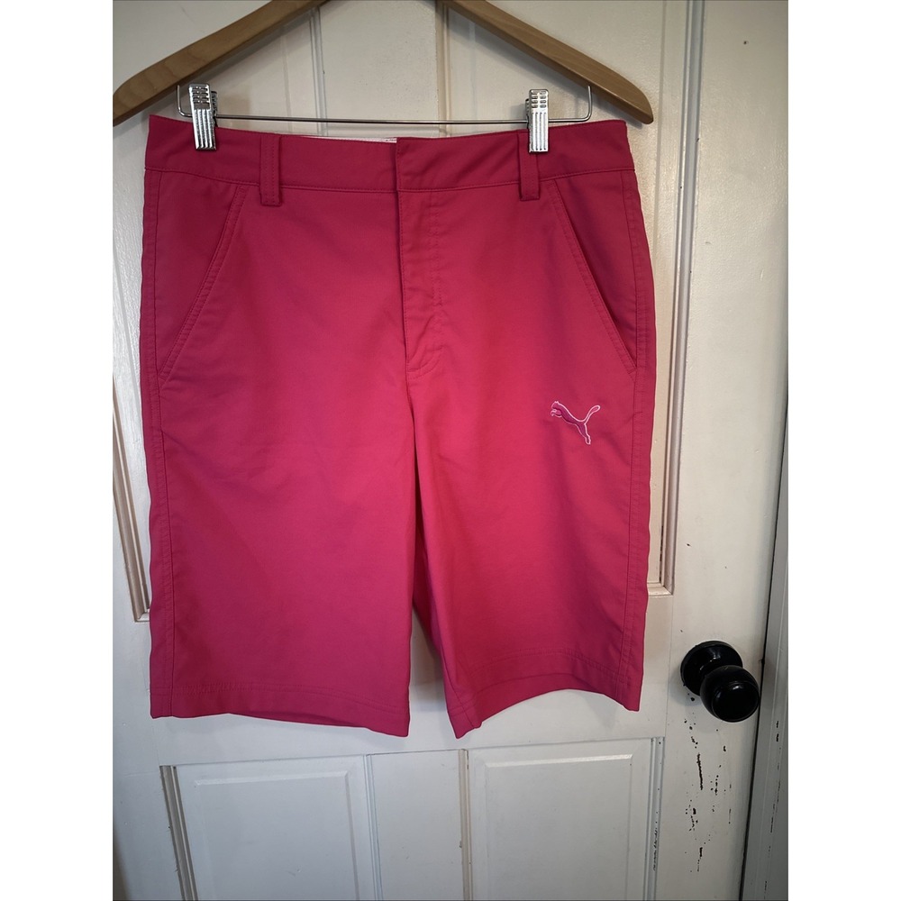 PUMA Cell Mens Golf Shorts‎ Size 30 Flex Tech Wicking Pink